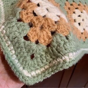 Crochet lap blanket Granny Square Blanket afghan